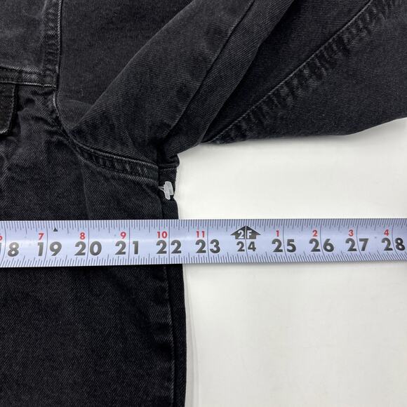 Tupac Shakur Poetic Justice Black Denim Jean Jacket Size LARGE By Chemistry - Picture 6 of 8